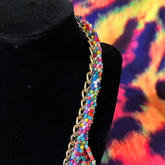 Beautiful Beaded Bib Necklace - Picture 3 of 8